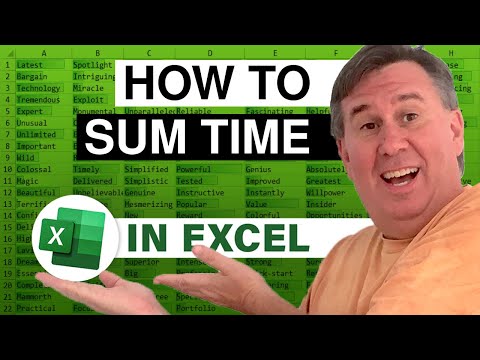 Excel Time Saving Tips: How To Quickly Sum Time In Excel Beyond 24 Hours - Episode 2573