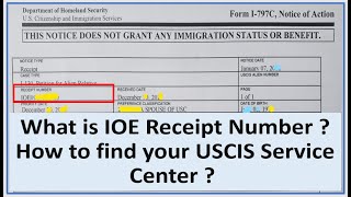 What is IOE Receipt Number  || How to Find your USCIS Service Center  || Will Be Approved Faster