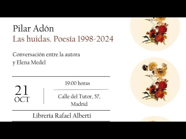 Vídeo relacionado con Las huidas: Poesía 1998-2024