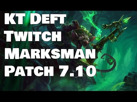 KT Deft - Twitch vs Ashe Patch 7.10