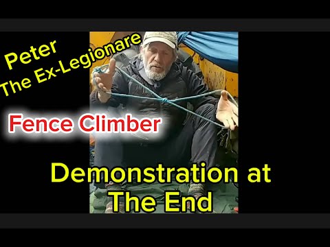 My Mate Pete's ( The Ex Legionare ) fence climbing hack Homeless UK