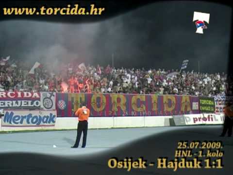 Torcida Split :: Osijek-Hajduk 1:1 (25.07.2009.)