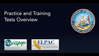 Practice and Training Tests Overview