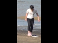 140713 Chansung (찬성) - Macau Black Sand Beach ...