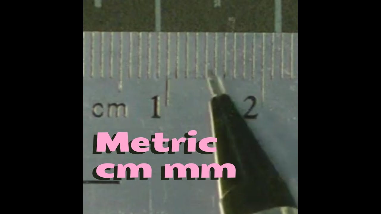 Measuring in Metric mm cm how to read a ruler #shorts