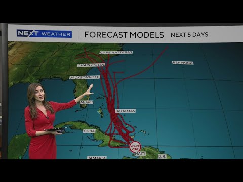Tracking tropical wave in the Caribbean, Hurricane Humberto
