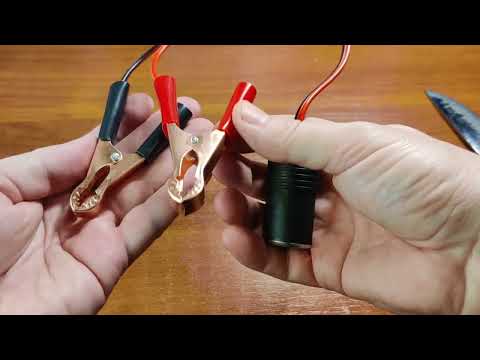 12v Car Battery Terminal Clip-on Cigarette Lighter Power Socket Adaptor Clamp