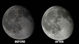 How I Stack My Moon Frames to Get A High Quality Moon Image
