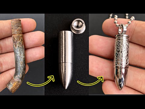 pendant making out of waste - i turn rusty iron into jewelry