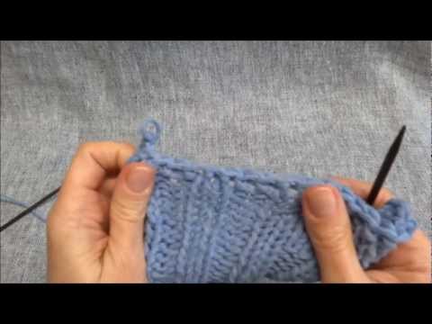 Maschen elastisch abketten mit Umschlag - Stretchy bind off with yarn over - Stricken lernen
