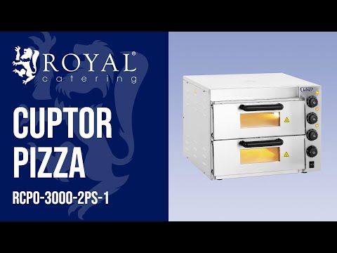 video - Cuptor Pizza - 2 compartimente de coacere - baza de argilă refractară