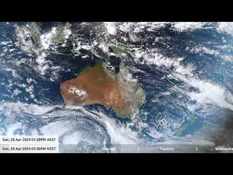 2 May 2024, 5 days, Australia / New Zealand weather, timelapse