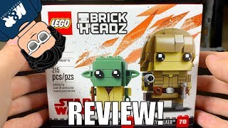 LEGO Star Wars 71627 LUKE & YODA Brickheadz Review! by MandRproductions