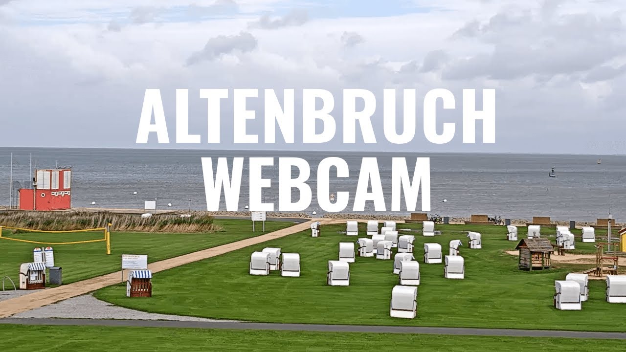 Live webcam view of Altenbruch Beach on the Elbe Estuary