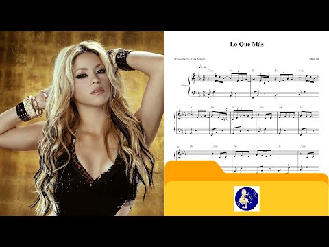Lo Que Mas - Shakira - Piano Solo