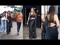 Dhak Dhak Girl Madhuri Dixit Glamorous Entry In Black Transparent Saree Looking So Hot In Age Of 55