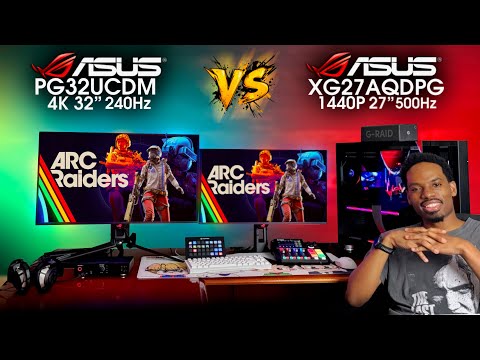 4K vs 1440p OLED Gaming — XG27AQDPG vs PG32UCDM | 500Hz vs 240Hz