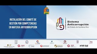 Firma del acta de integración del Comité de Gestión por Competencias en Materia Anticorrupción