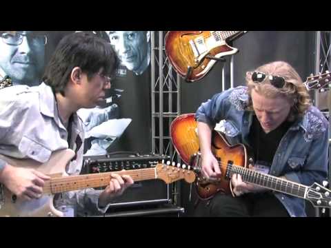 Tomo Fujita and Matt Schofield demoing Two-Rock Amps - NAMM 2011