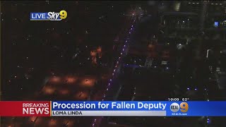 Procession Held For Fallen Deputy