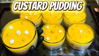 No-Bake Biscuit Custard Jelly Dessert | Easy Layered Pudding Recipe | Quick Party Sweet Dish!