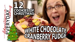 White Chocolate Cranberry Fudge (12 Cookies of Christmas - S1.E12)