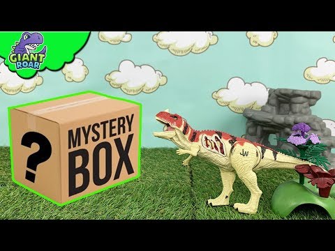 Dinosaur Mystery Box! "Giant Roar" trex surprise toys jurassic world