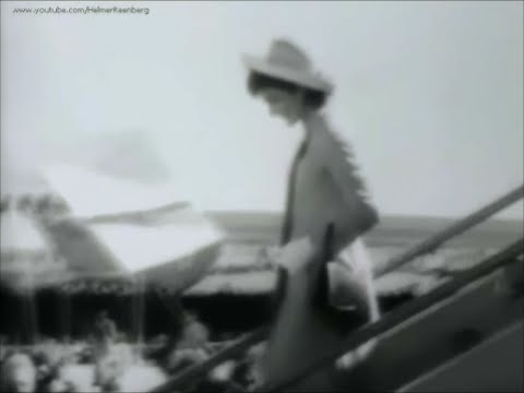 March 12, 1962 - First Lady Jacqueline Kennedy arriving in New Delhi, India