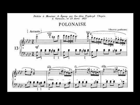 Chopin - Polonaise No.13 B.5 Op.posth in A flat major (Biret)