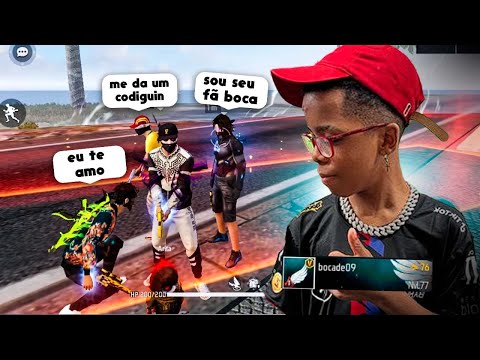TROLEI OS ALEATÓRIOS FINGINDO SER O BOCA DE 09 VERIFICADO NO FREE FIRE 😂