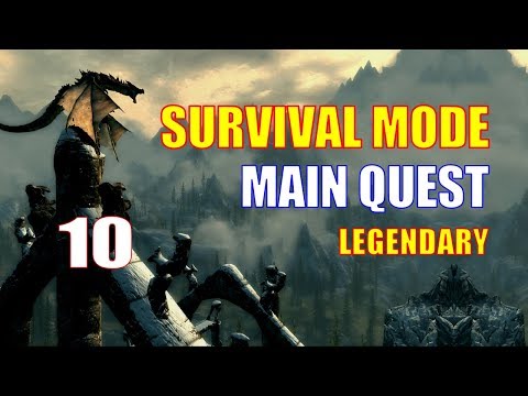 Skyrim Survival Mode Walkthrough MAIN QUEST Part 10 - Canis Root Run Up to Ivarstead