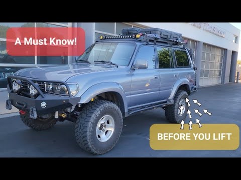 Lifting a 80 series? What you NEED to know