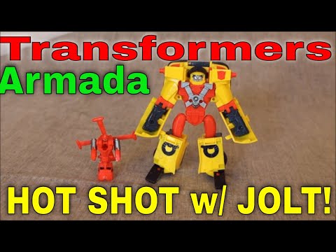 Transformers Armada Hot Shot with Jolt - GotBot True Review NUMBER 710