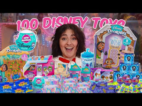 UNBOXING 100 *DISNEY MYSTERY* TOYS!!😱✨ *RARE FINDS*