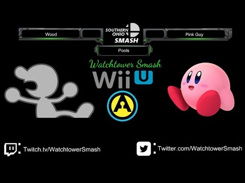 SOS Singles Pools - Wood (Game & Watch) Vs. Pink Guy (Kirby)