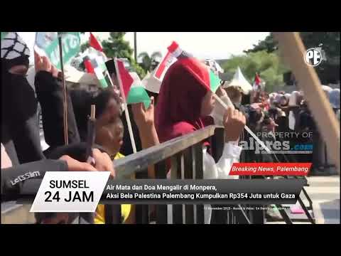 Aksi Bela Palestina Palembang Kumpulkan Rp354 Juta utk Gaza
