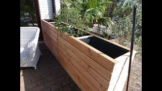 Hochbeet als Windschutz oder Sichtschutz für Terasse und Garten, selber machen Hochbeet als Windschutz oder Sichtschutz für Terasse und Garten, selber machen