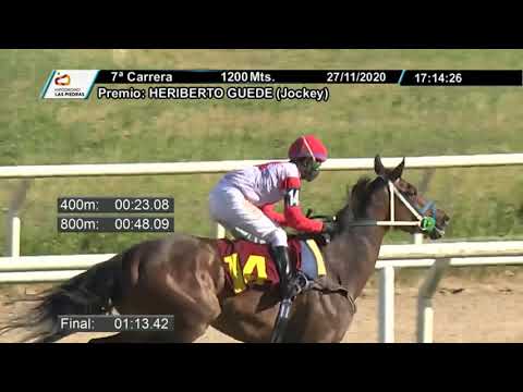 27/11/2020 – Hipodromo Las Piedras – Carr 7 – HERIBERTO GUEDE (Jockey)