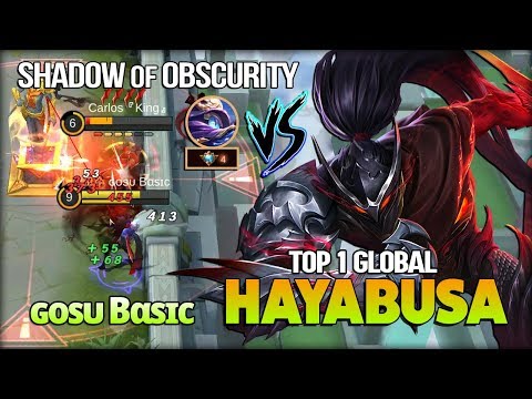 Shadow of Obscurity New Perfect Shadow!! ɢᴏsᴜ Bαsɪc Top 1 Global Hayabusa - Mobile Legends