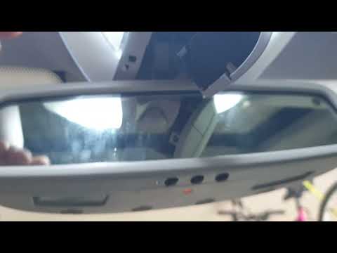 2004 Mercedes E500, W211, Reassembling Rear View Mirror, after changing map lights to LED - Testing