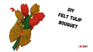 DIY Felt Tulip Bouquet Tutorial 
