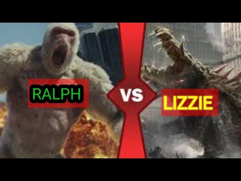 RALPH VS LIZZIE # RAMPAGE HOLLYWOOD MOVIE # JOHNSON DWAYNE