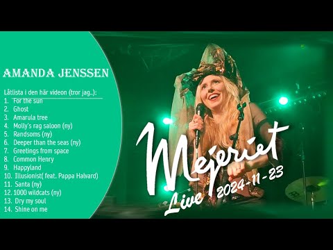 Amanda Jenssen Live Mejeriet Lund 23 november 2024