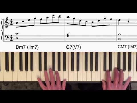 How To Play Bebop Piano Lesson 3. Improvising Over a 2 5 1 Progression