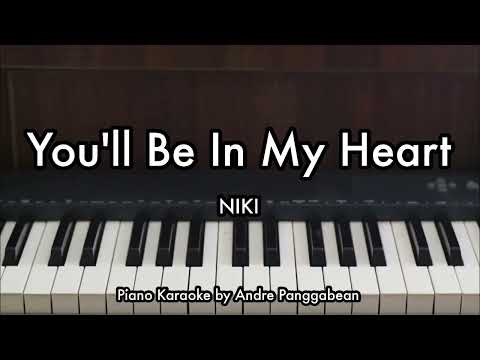 You'll Be In My Heart - NIKI (Phil Collins) | Piano Karaoke by Andre Panggabean