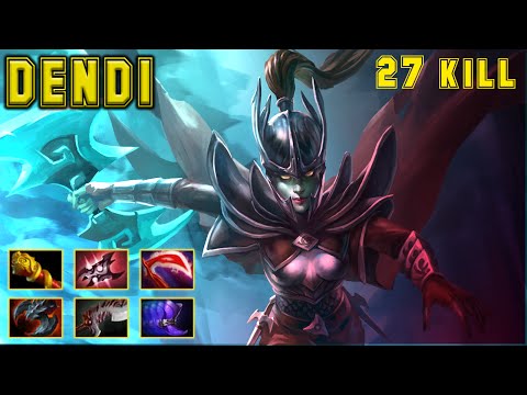 Dota 2 - Dendi PHANTOM ASSASSIN ULTRA HARDCARRY | Safelane Hardcarry / 27 kill 4 Death 12 Asist