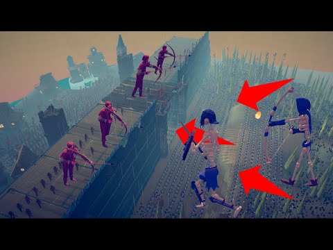 Epic Battle: 1500 Skeleton Army Attacks Medieval Castle! - Totally Accurate Battle Simulator (TABS)