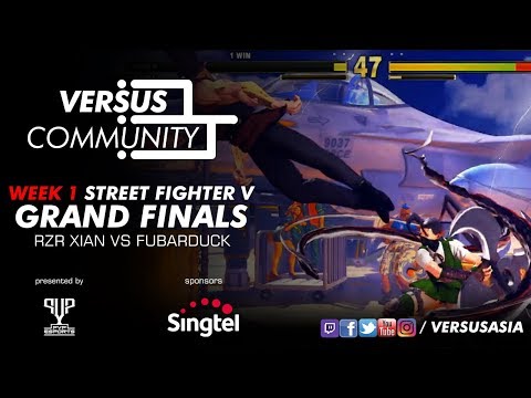 SFV---RZR Xian (Ibuki) vs Fubarduck (G, R.Mika) Grand Finals  #VersusCommunity Week 1