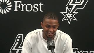De'Aaron Fox PostGame Interview | Detroit Pistons vs San Antonio Spurs