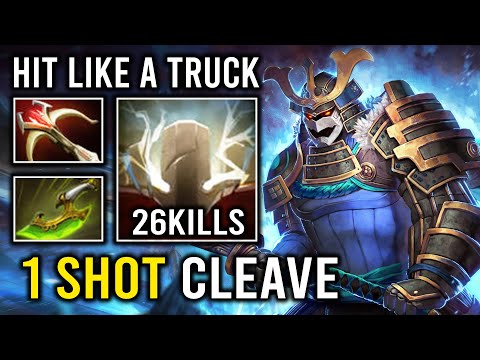 1 SHOT CLEAVE GOD Max God Strength Brutal Hit Like a Truck Imba Sven Dota 2